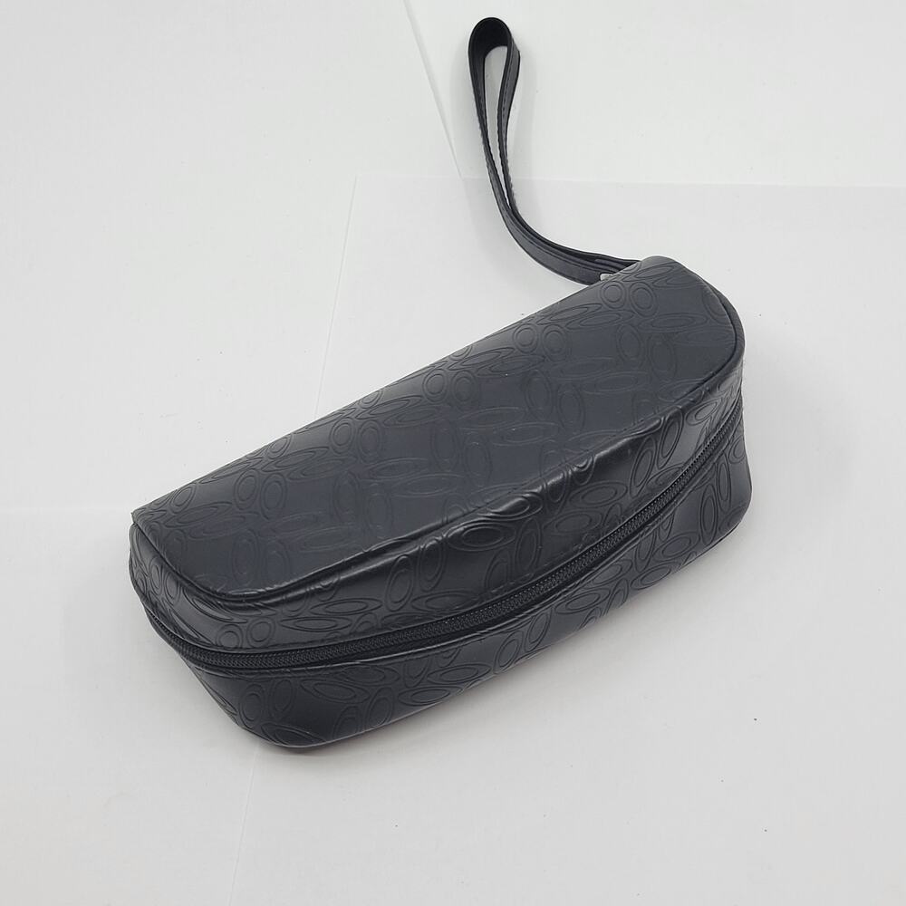 Oakley sunglasses eyeglasses case faux leather black zipped around